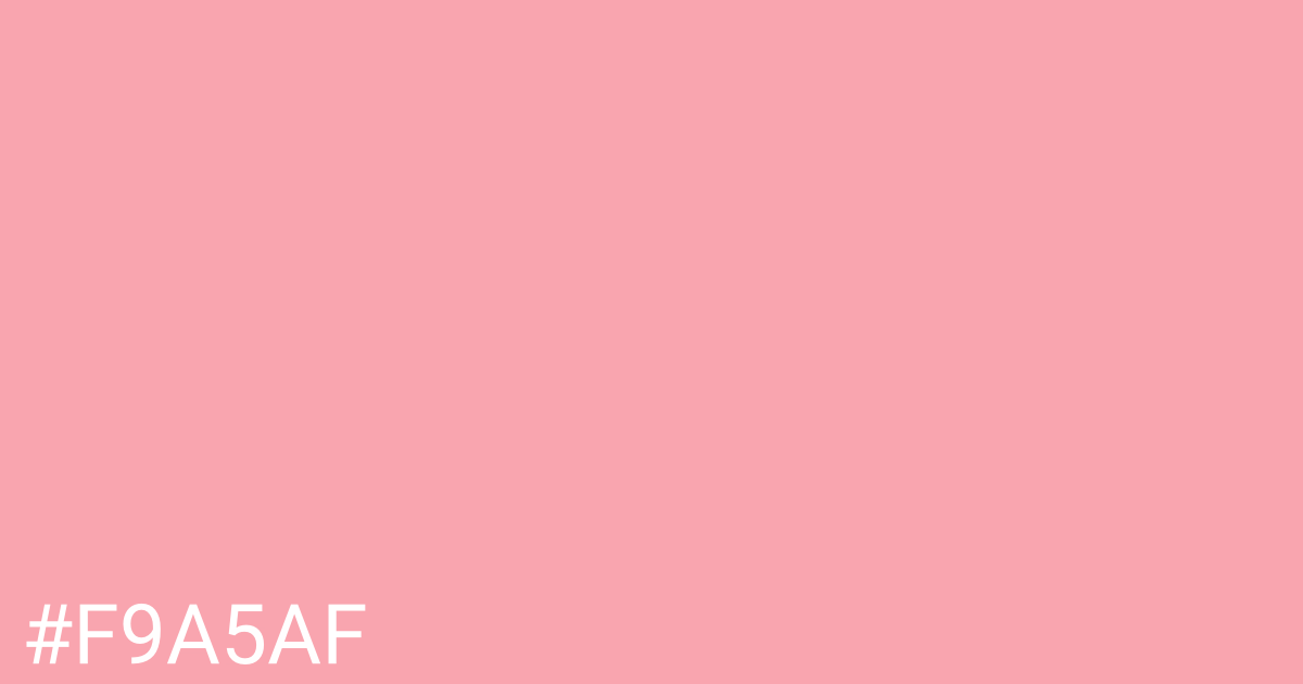 Hex color #f9a5af graphic