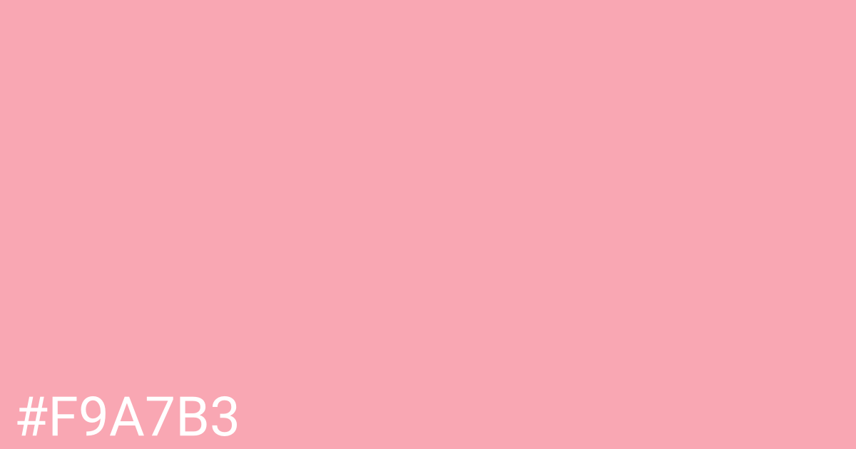 Hex color #f9a7b3 graphic