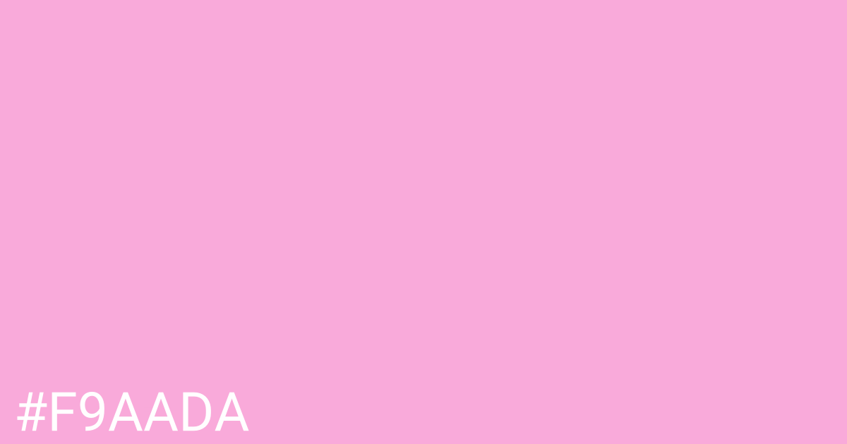 Hex color #f9aada graphic