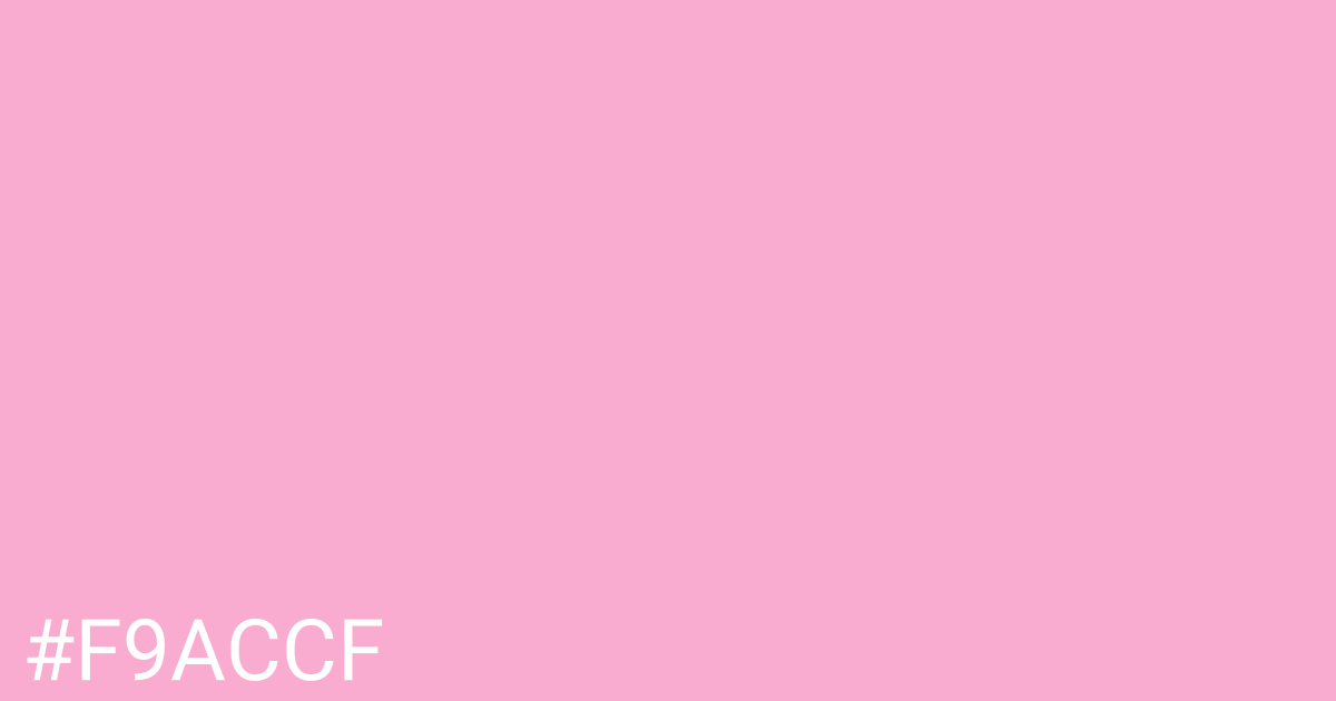 Hex color #f9accf graphic