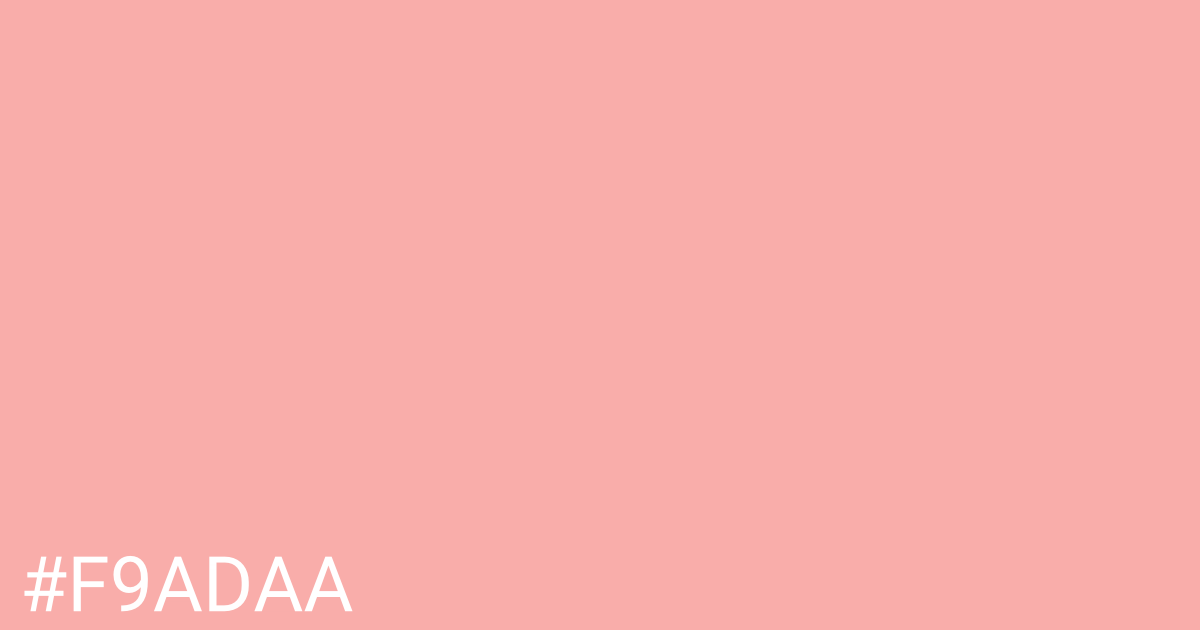 Hex color #f9adaa graphic