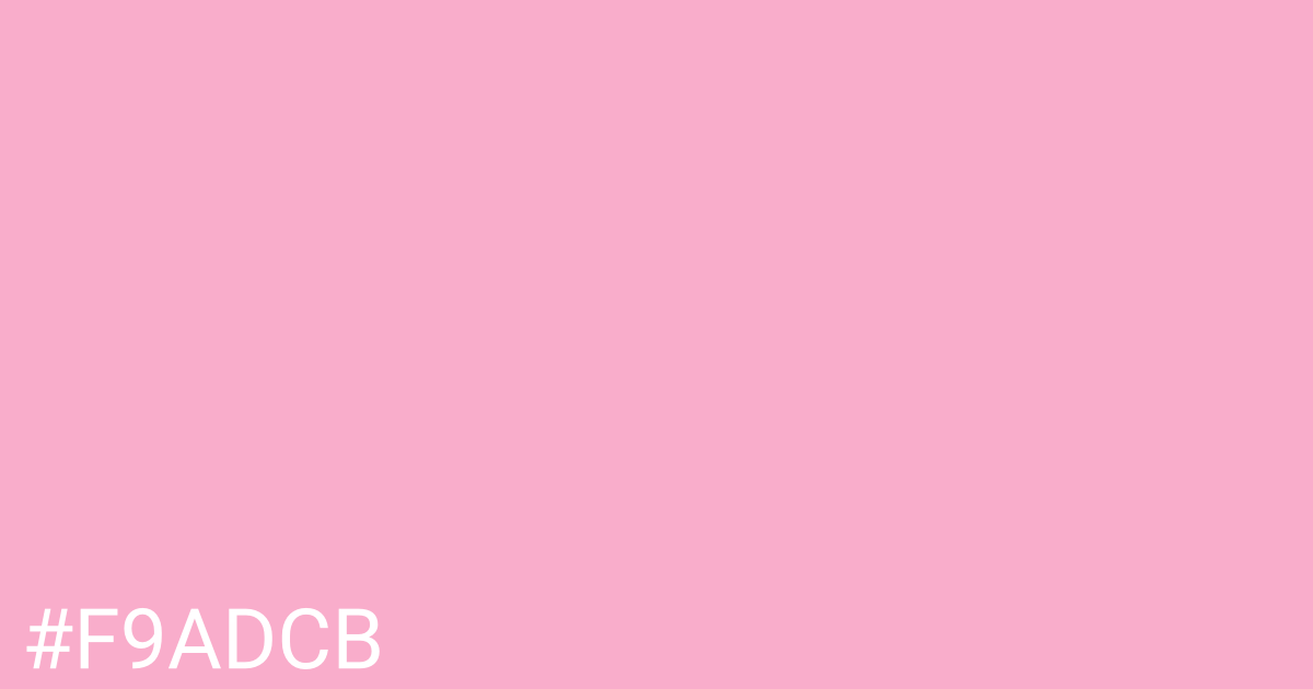 Hex color #f9adcb graphic