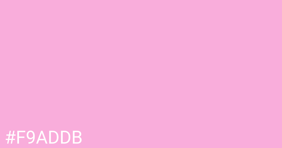 Hex color #f9addb graphic