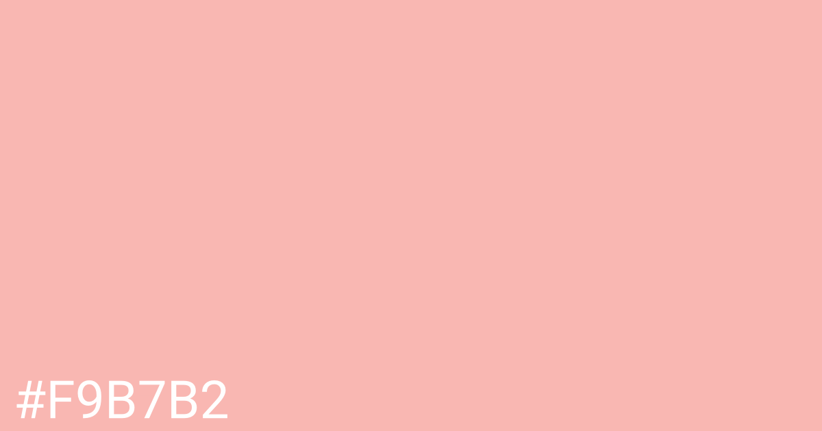 Hex color #f9b7b2 graphic