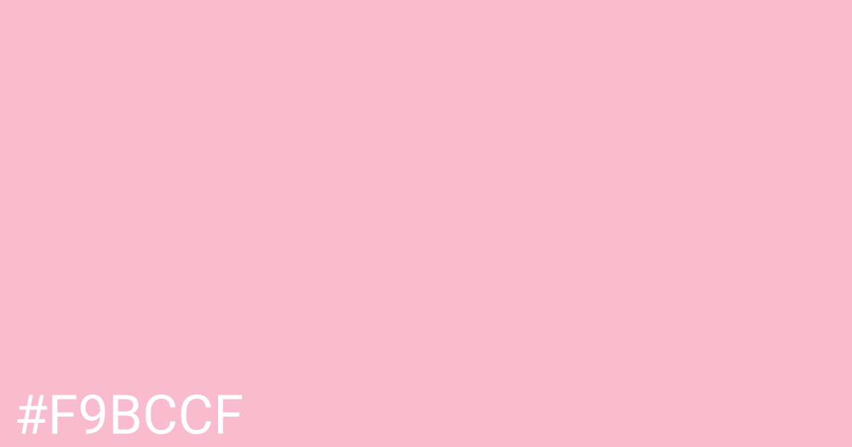 Hex color #f9bccf graphic