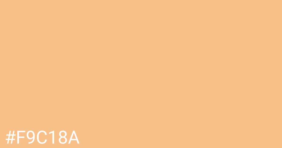Hex color #f9c18a graphic