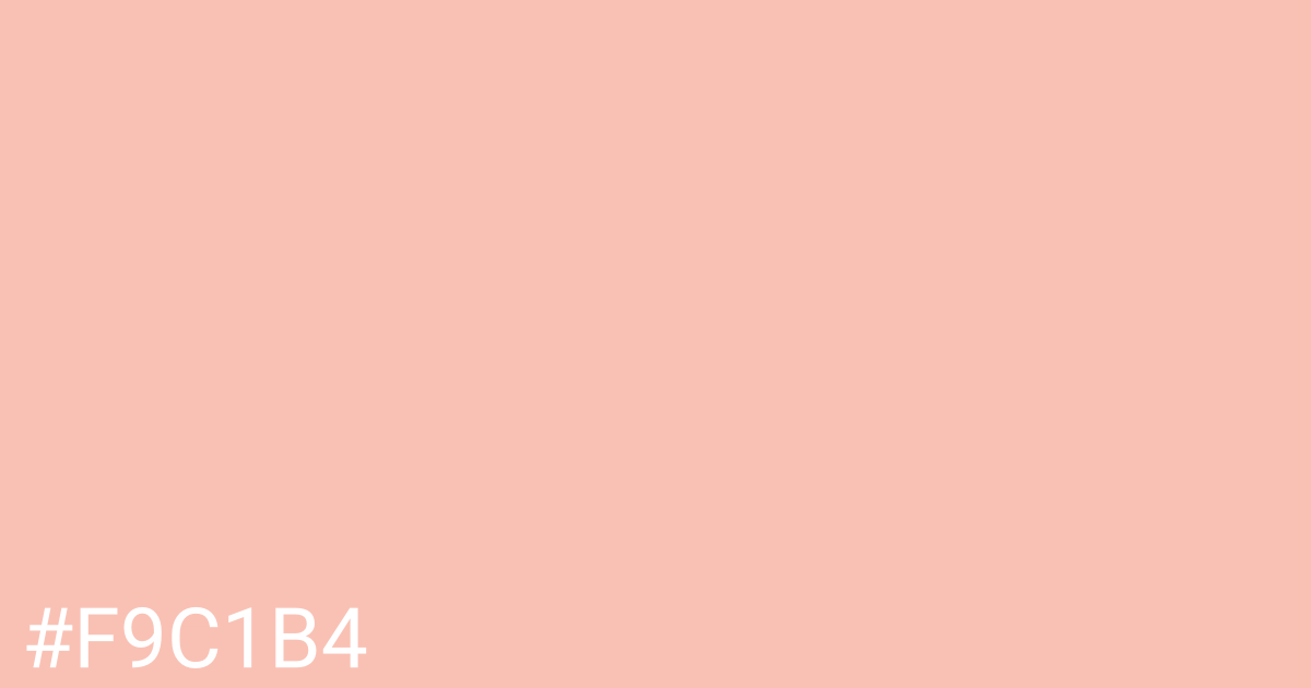 Hex color #f9c1b4 graphic