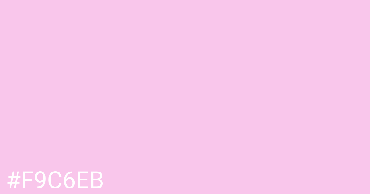 Hex color #f9c6eb graphic