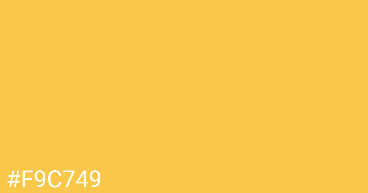 Hex color #f9c749 graphic
