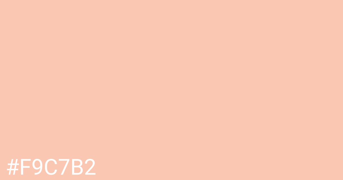 Hex color #f9c7b2 graphic