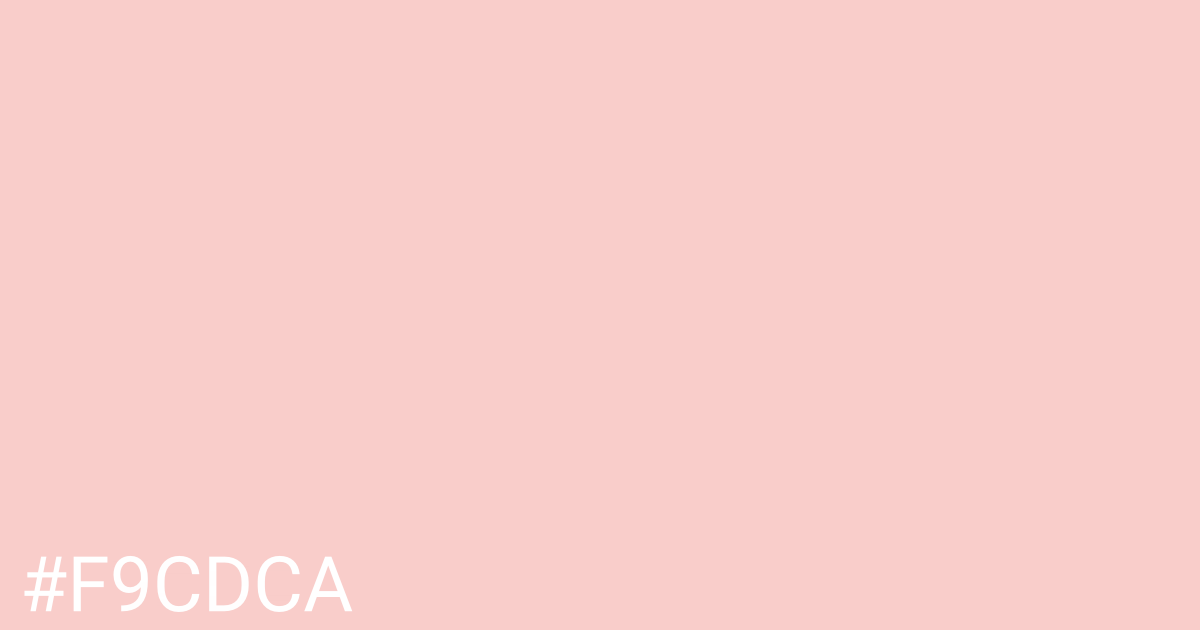 Hex color #f9cdca graphic