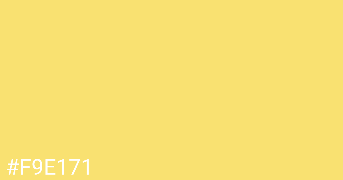 Hex color #f9e171 graphic