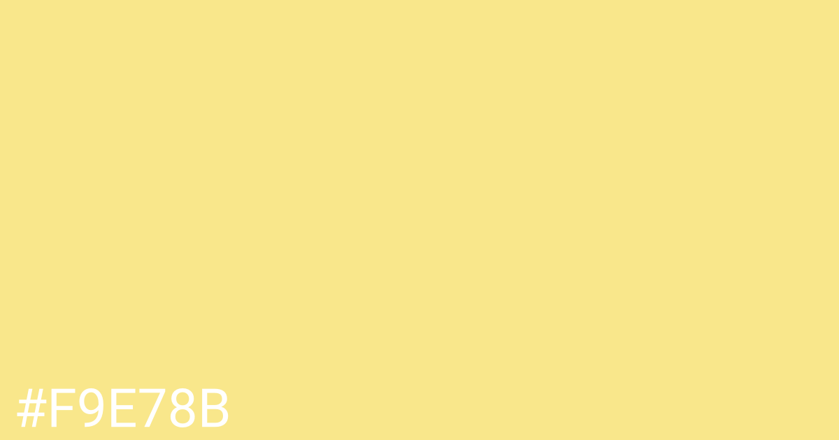 Hex color #f9e78b graphic