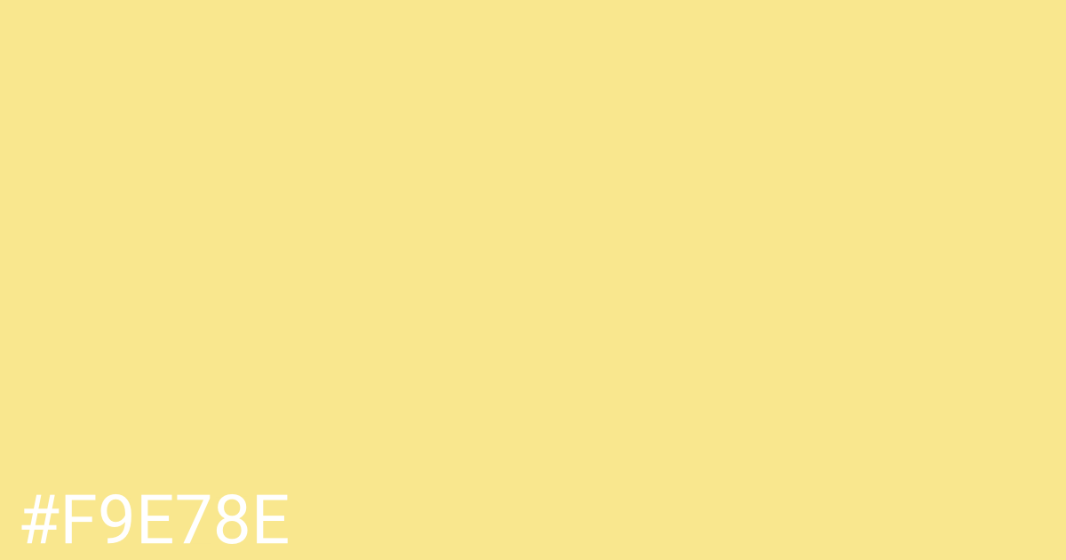 Hex color #f9e78e graphic