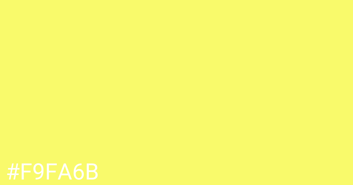 Hex color #f9fa6b graphic