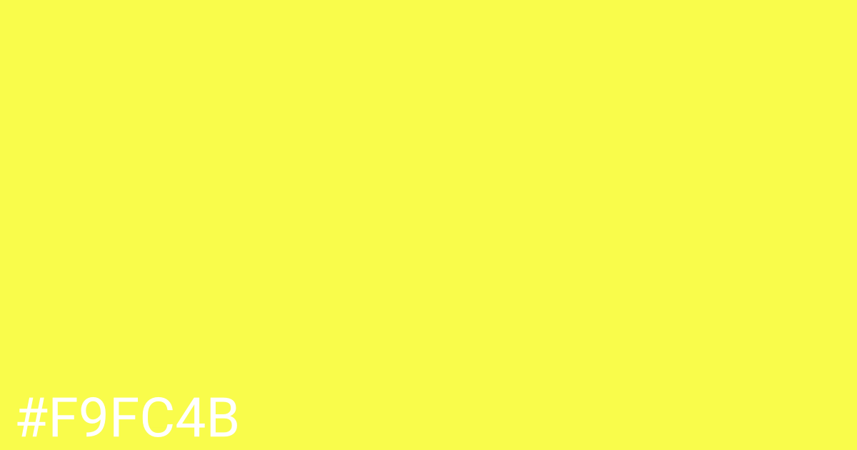 Hex color #f9fc4b graphic