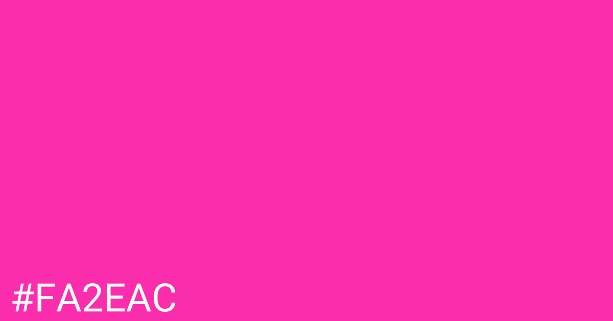 Hex color #fa2eac graphic