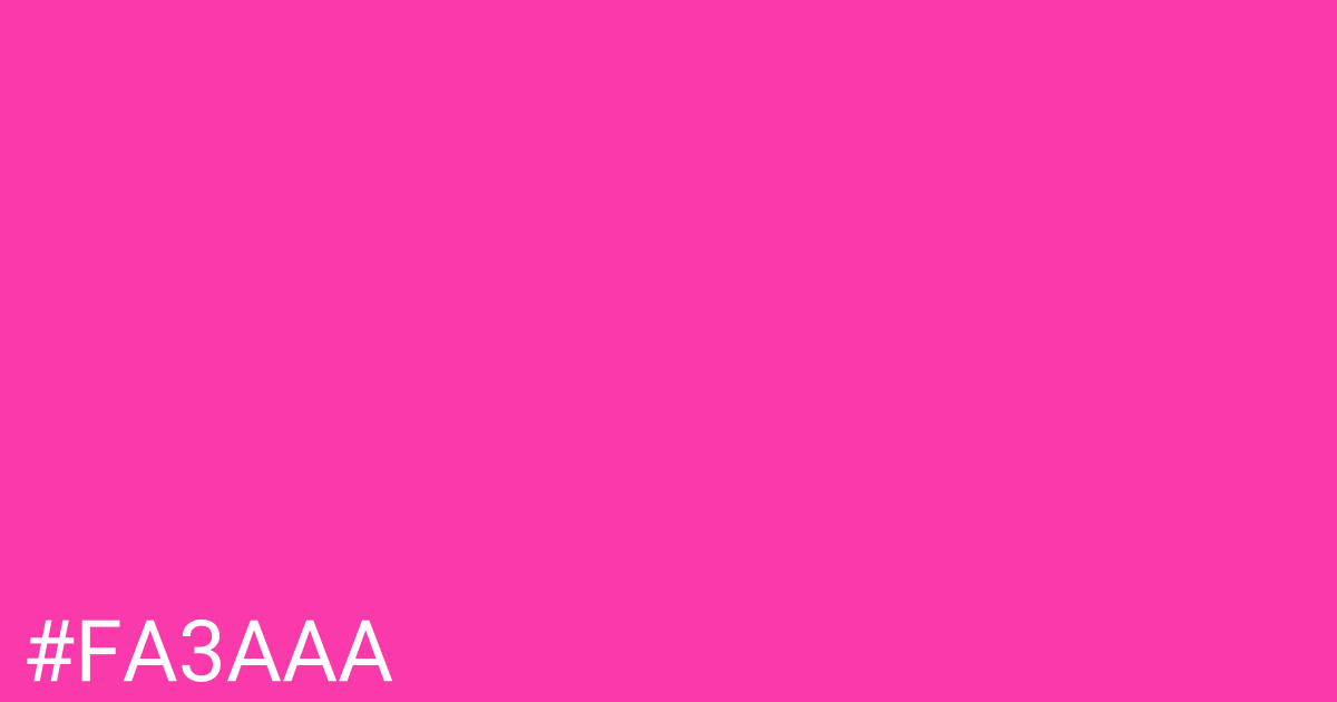 Hex color #fa3aaa graphic