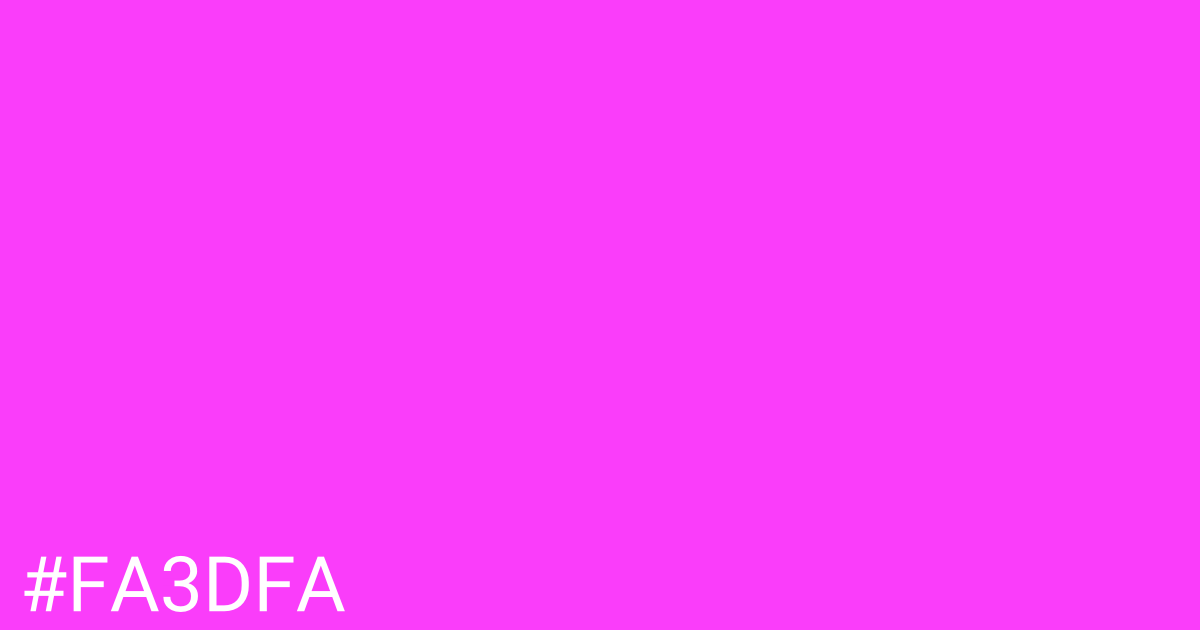 Hex color #fa3dfa graphic