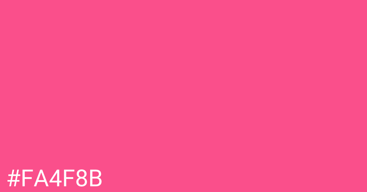 Hex color #fa4f8b graphic