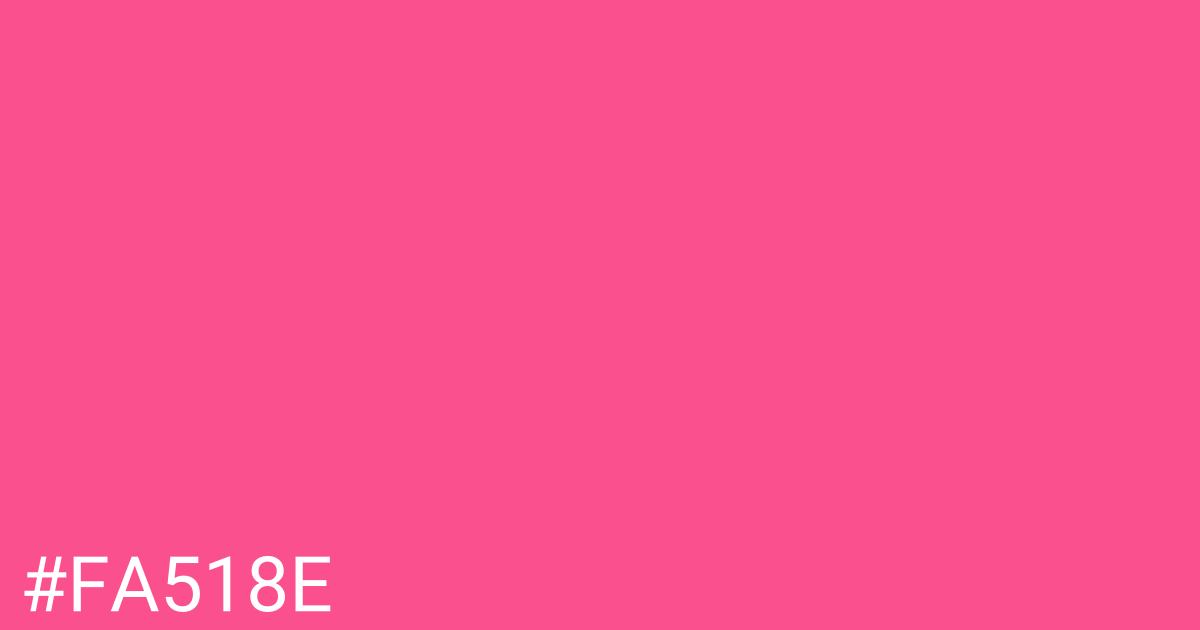 Hex color #fa518e graphic