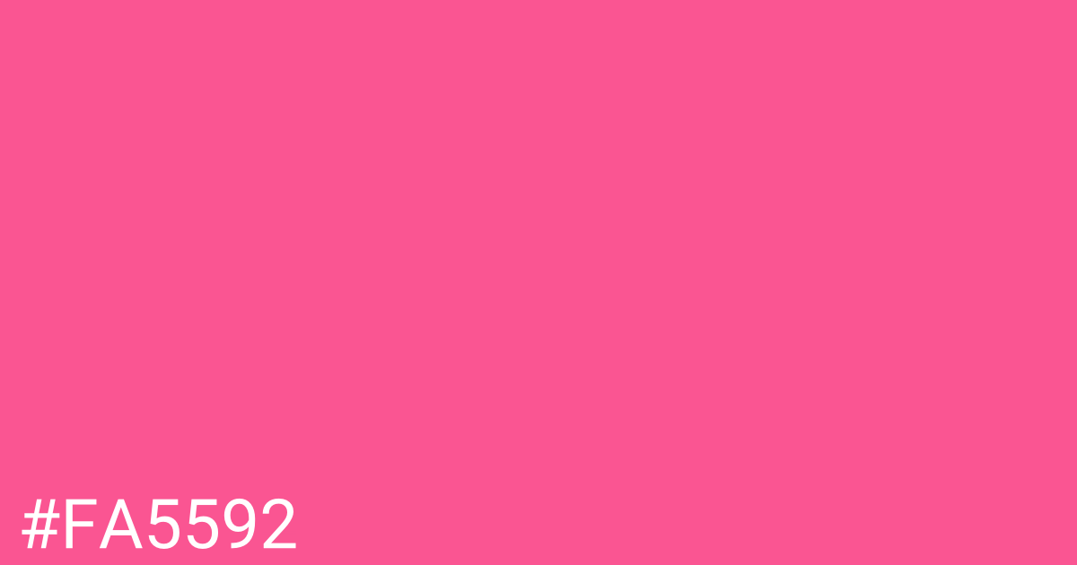 Hex color #fa5592 graphic