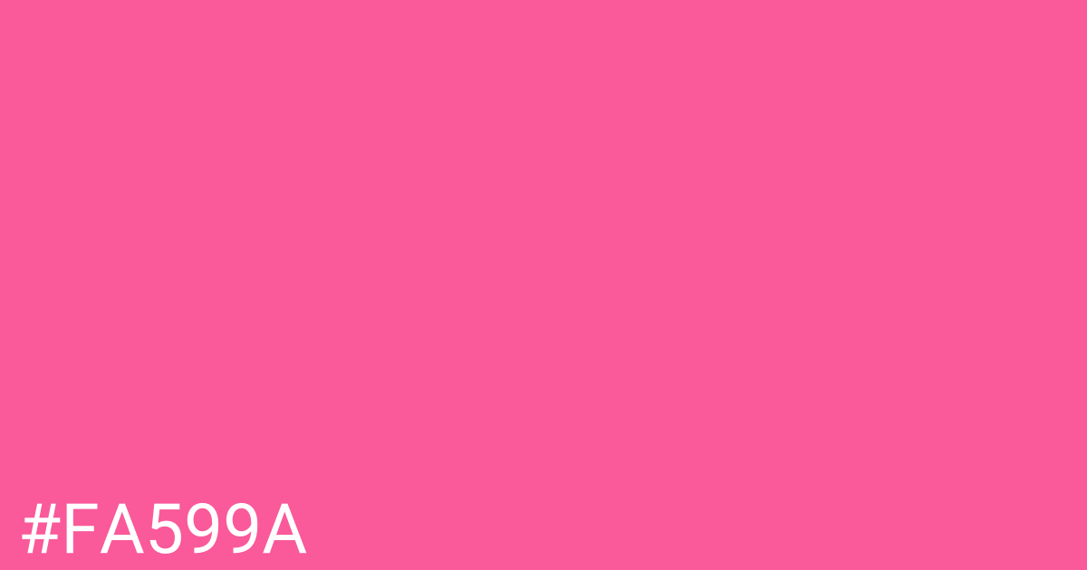 Hex color #fa599a graphic
