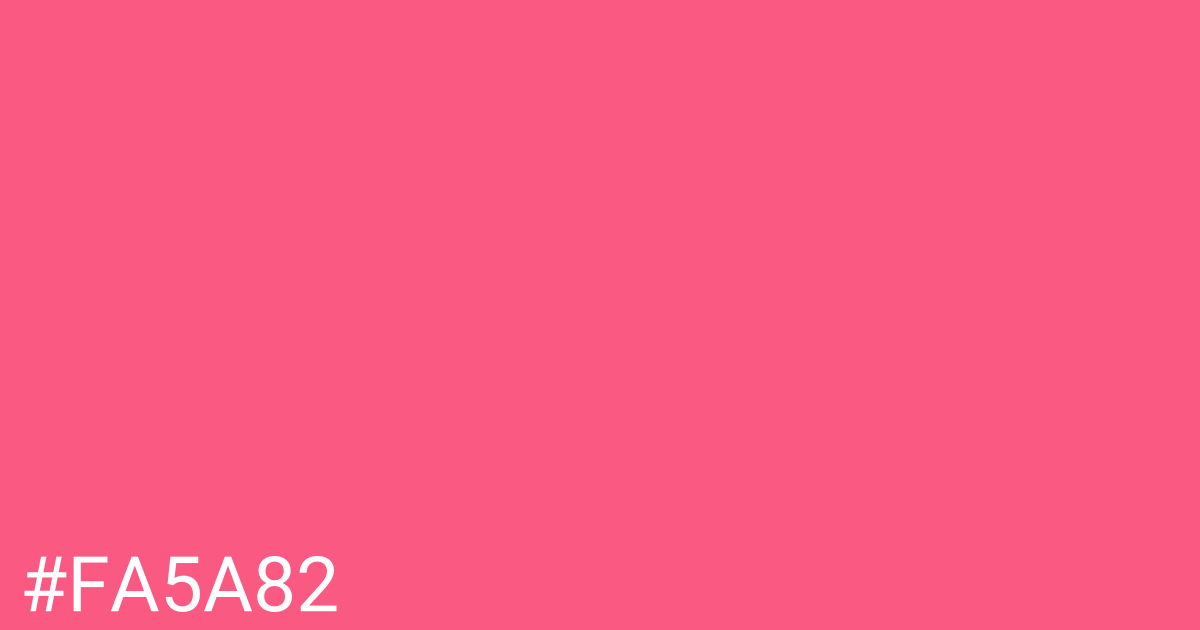 Hex color #fa5a82 graphic