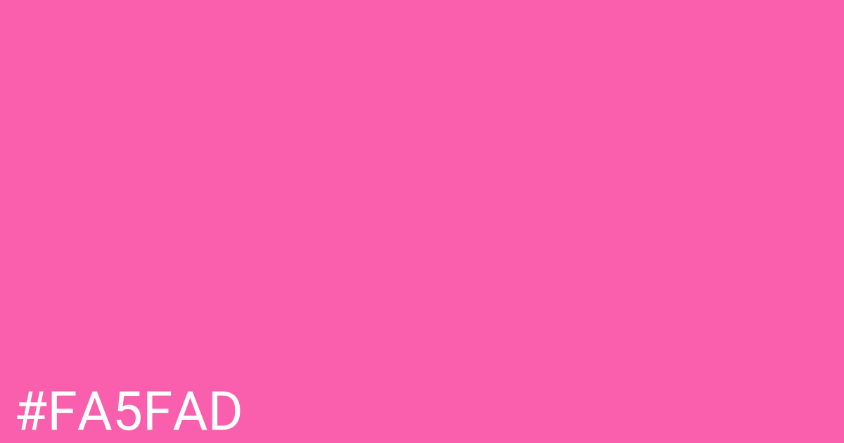 Hex color #fa5fad graphic