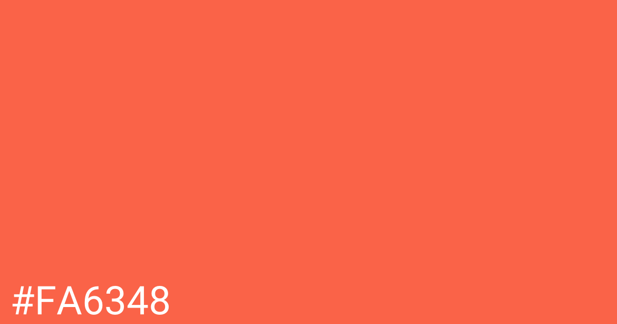 Hex color #fa6348 graphic