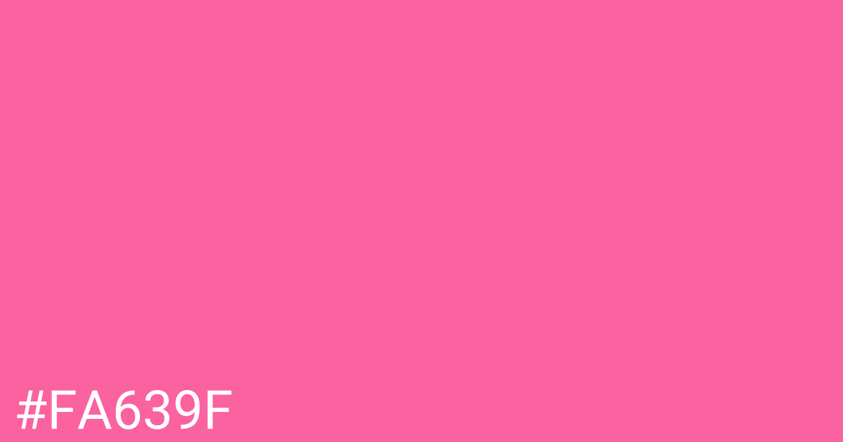 Hex color #fa639f graphic
