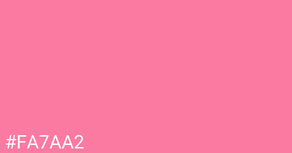 Hex color #fa7aa2 graphic