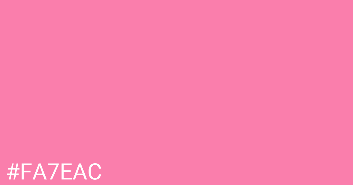 Hex color #fa7eac graphic