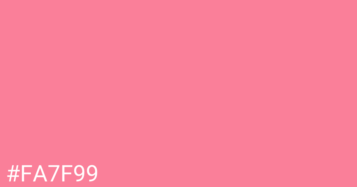 Hex color #fa7f99 graphic