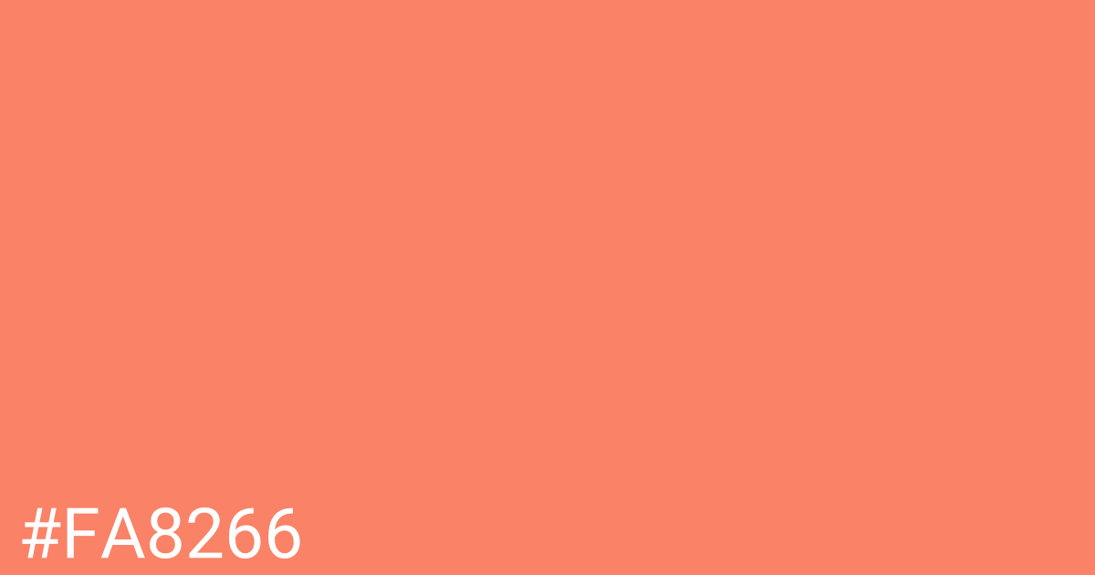 Hex color #fa8266 graphic