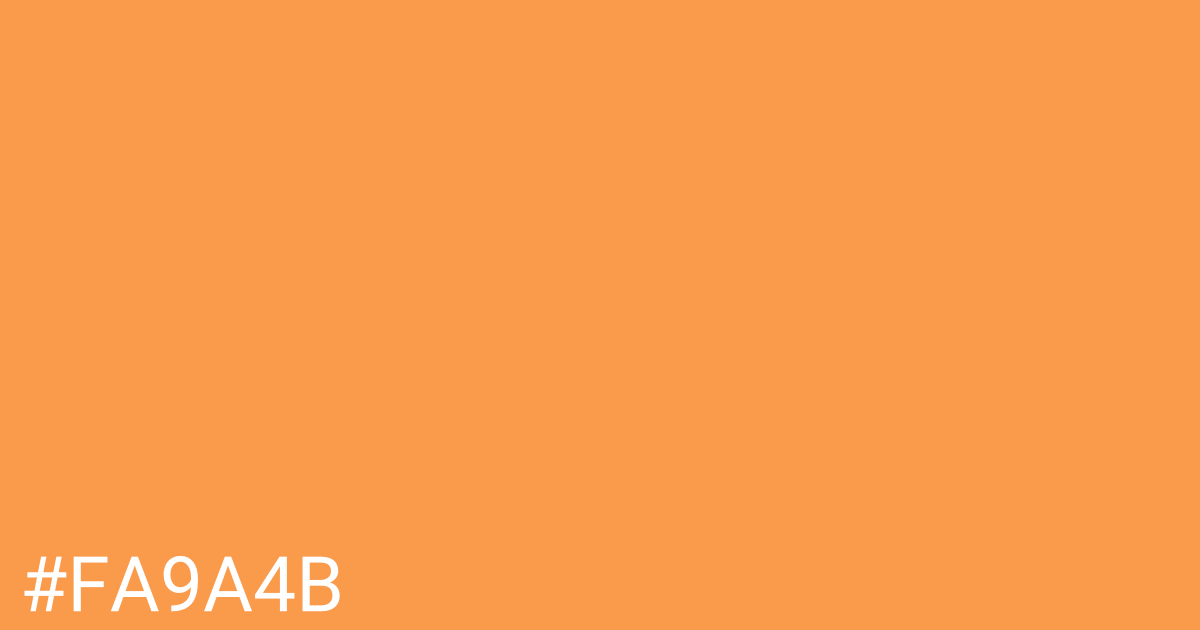Hex color #fa9a4b graphic