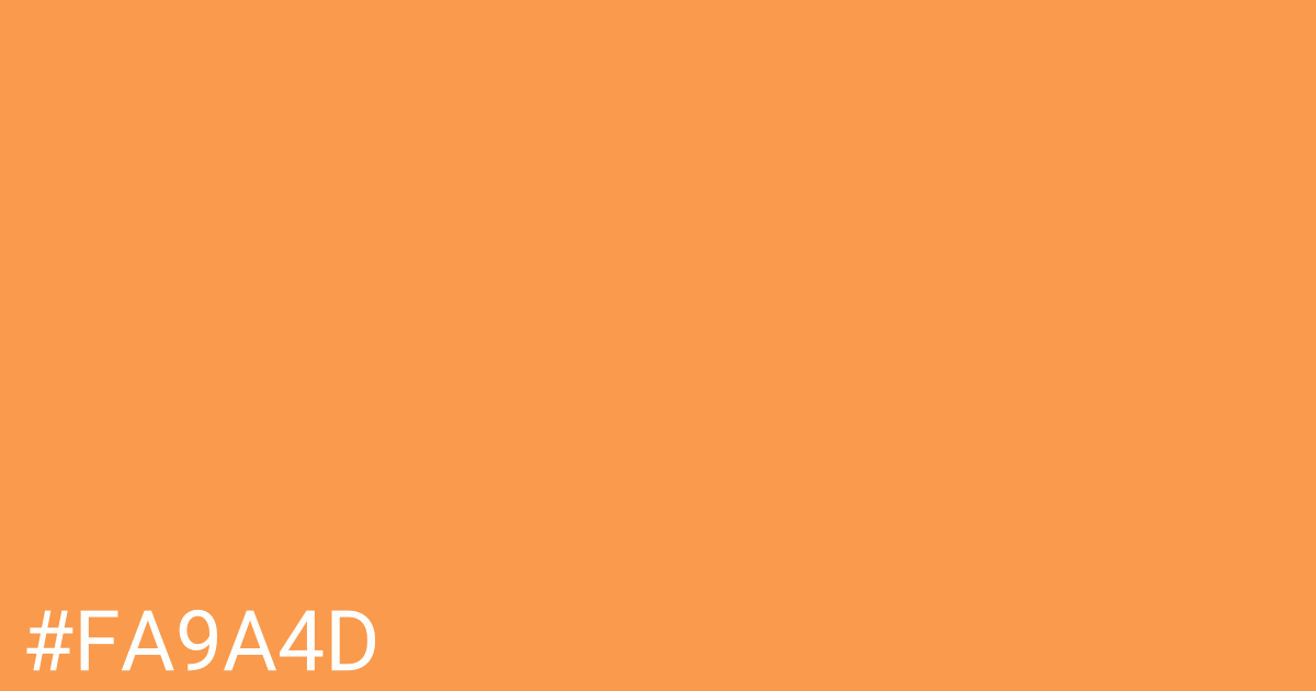 Hex color #fa9a4d graphic