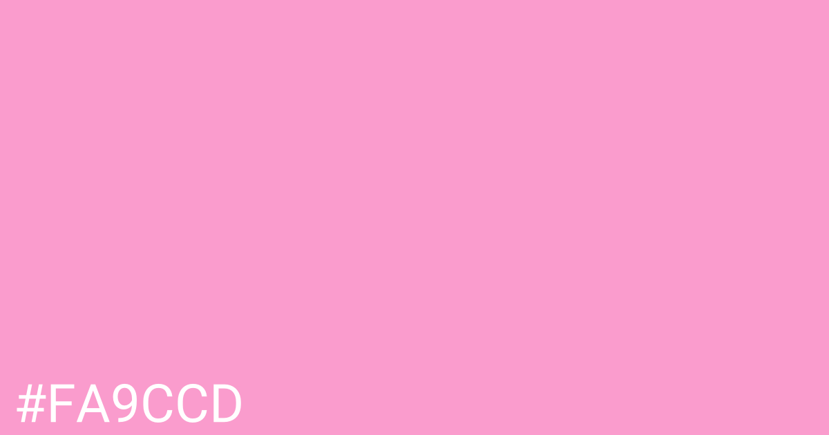 Hex color #fa9ccd graphic