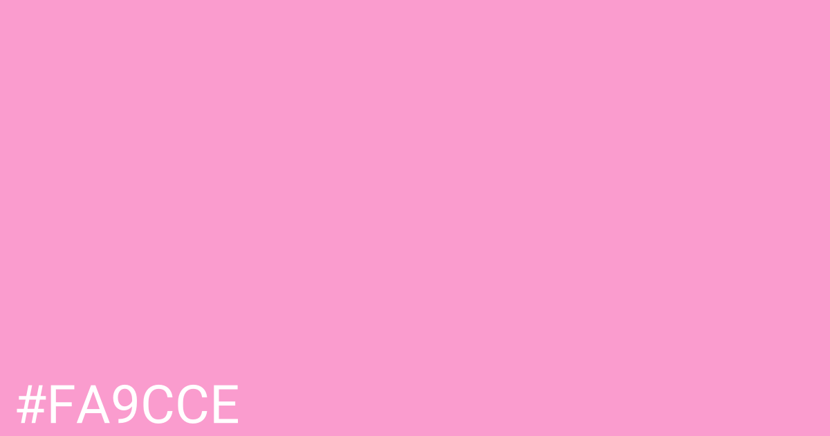 Hex color #fa9cce graphic