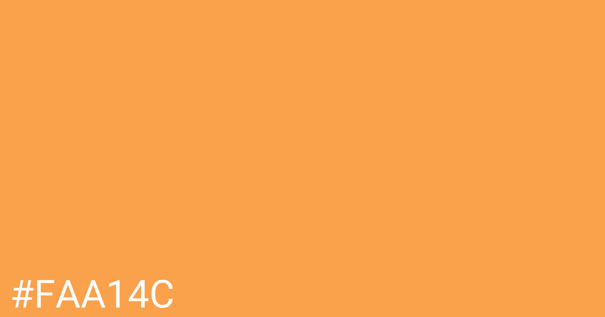 Hex color #faa14c graphic