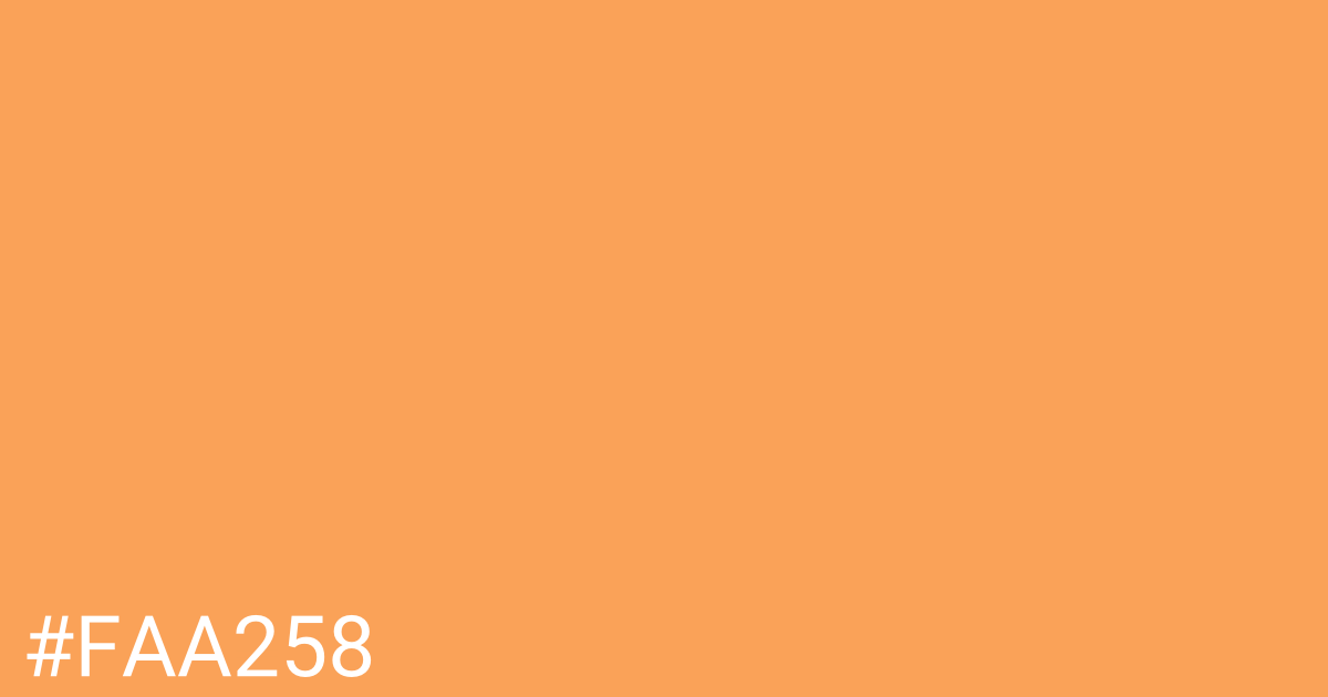 Hex color #faa258 graphic
