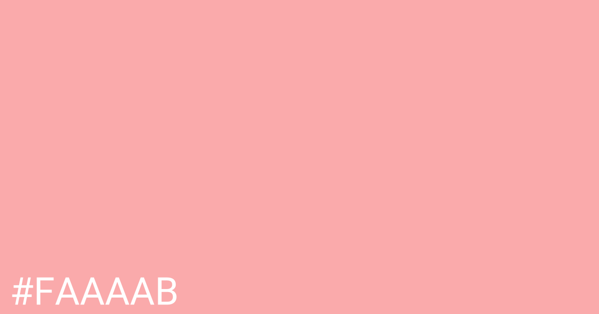 Hex color #faaaab graphic