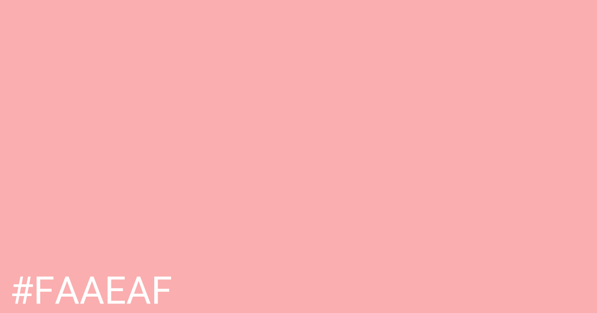 Hex color #faaeaf graphic