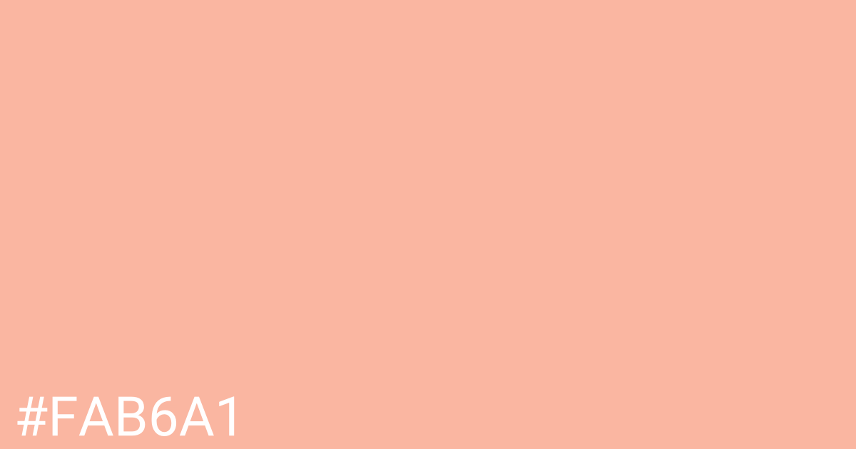 Hex color #fab6a1 graphic