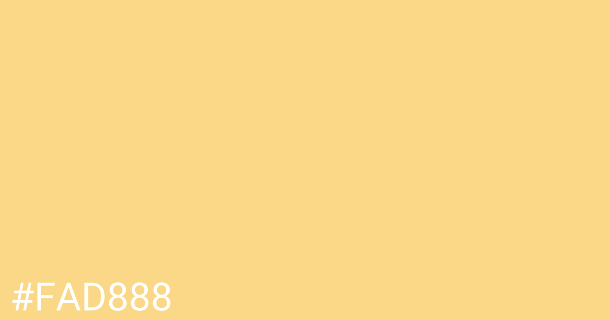 Hex color #fad888 graphic