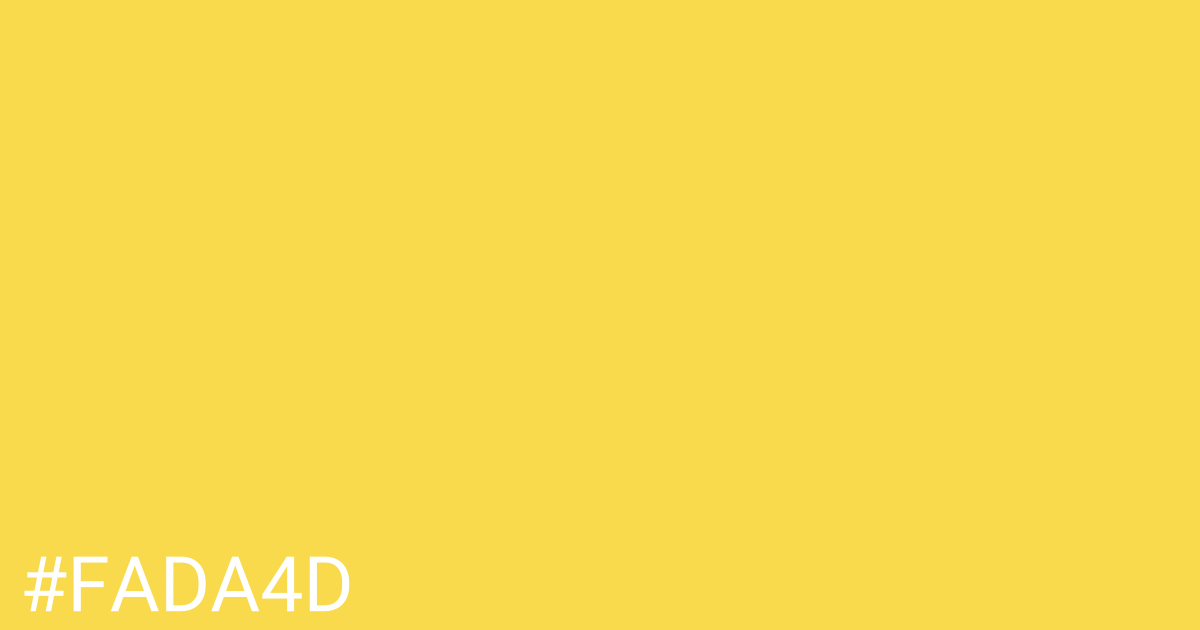 Hex color #fada4d graphic