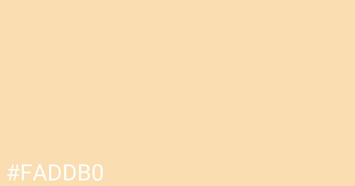 Hex color #faddb0 graphic