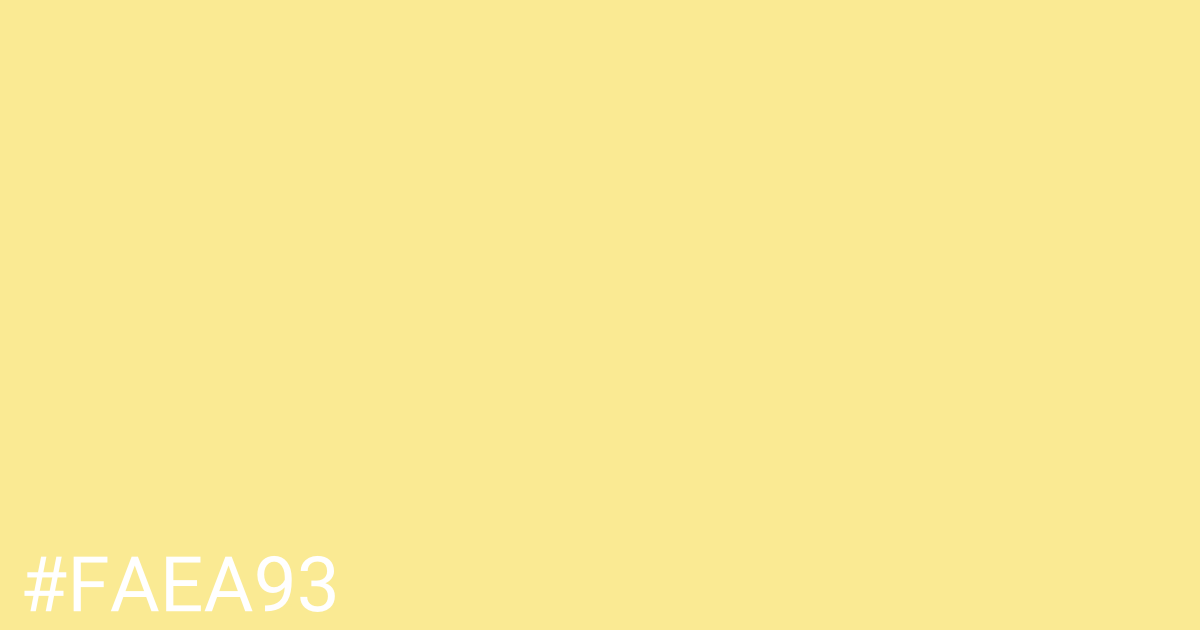 Hex color #faea93 graphic