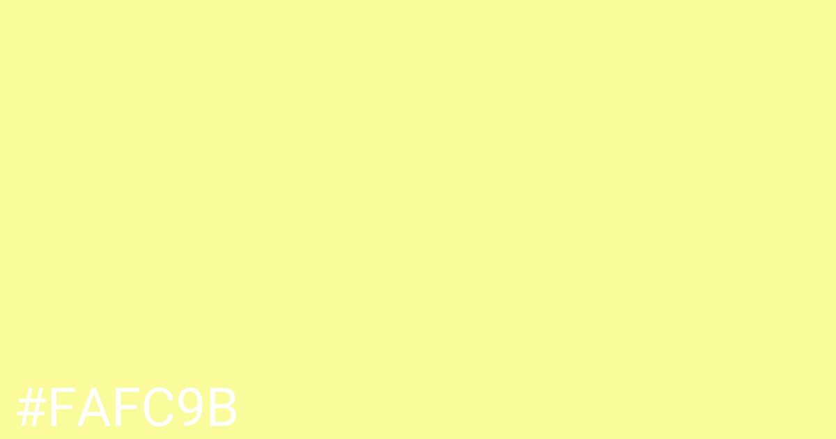 Hex color #fafc9b graphic