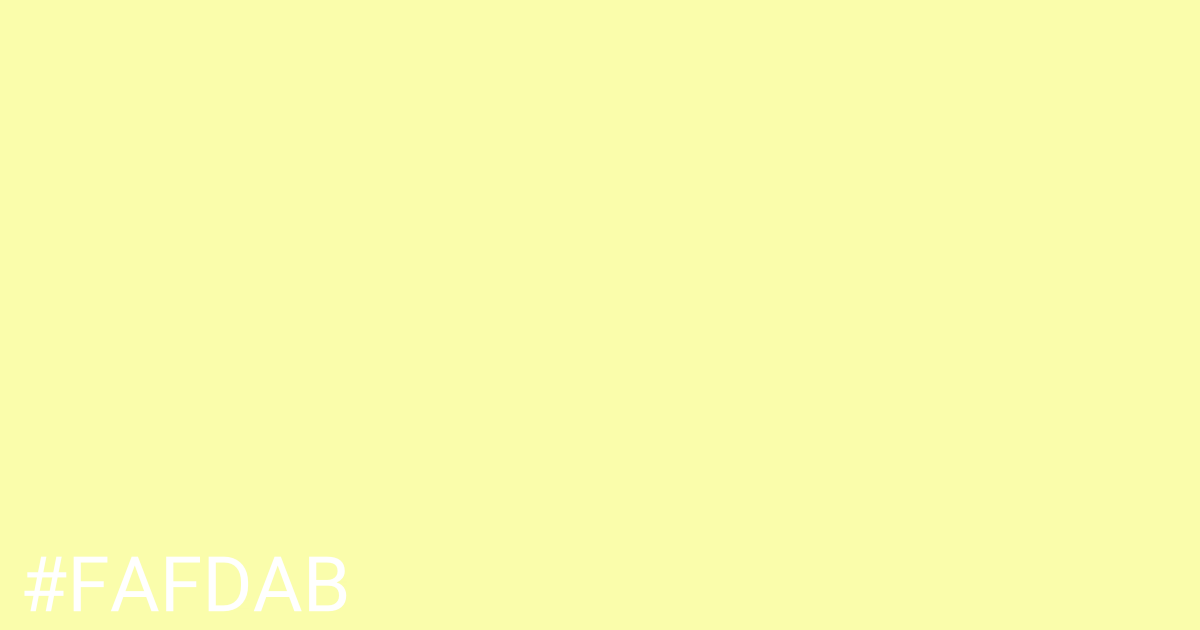 Hex color #fafdab graphic